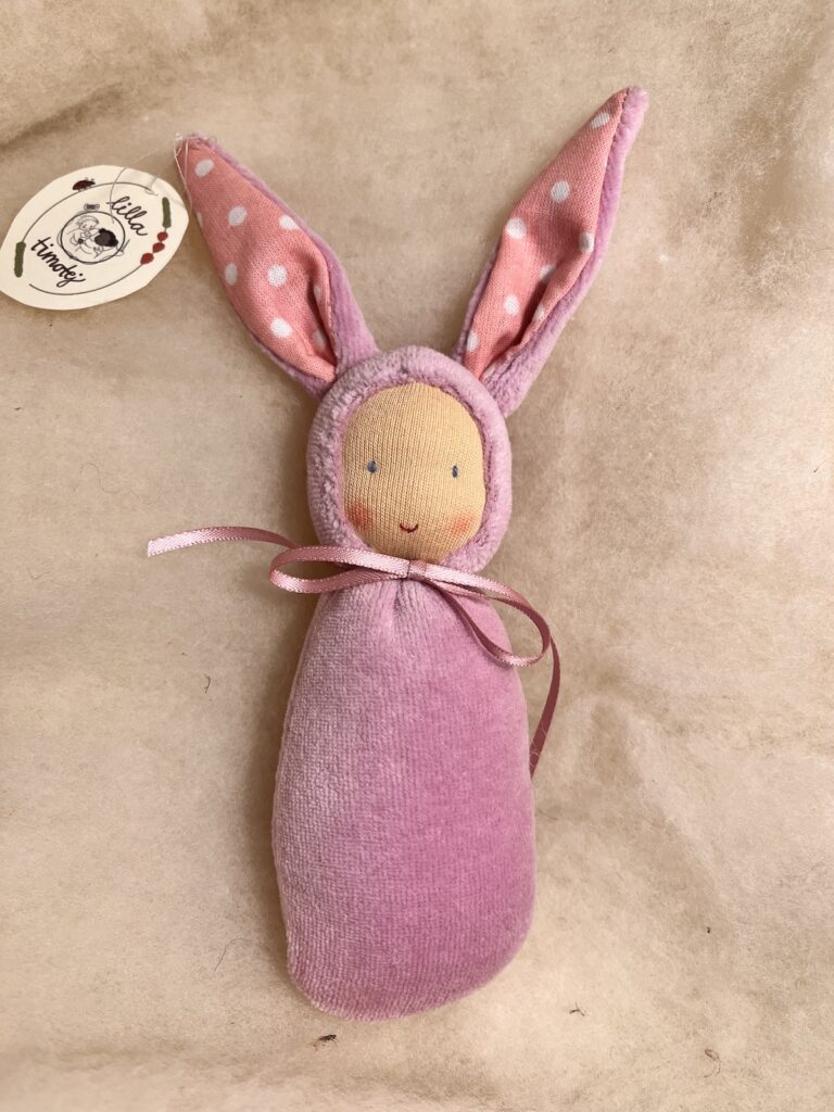 Kanindocka 14 cm lila